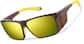 Angle view of Zunnies - Lentes de Sol cuadrados 1012015 in Brown thumbnail