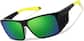 Angle view of Zunnies - Lunettes de soleil carrées 1012021 in Noir thumbnail