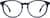 Front view of Round Glasses 101216 in Blue thumbnail