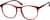 Angle view of Round Glasses 101218 in Red thumbnail