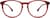 Front view of Round Glasses 101218 in Red thumbnail