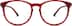 Round Glasses 101218 in Red