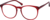 Angle view of Round Glasses 101218 in Red thumbnail
