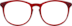 Round Glasses 101218 in Red