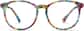 Front view of Round Glasses 101229 in Sea Glass thumbnail