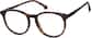 Angle view of Round Glasses 101235 in Tortoiseshell thumbnail