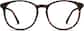 Front view of Round Glasses 101235 in Tortoiseshell thumbnail