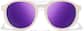Front view of Zunnies - Round Sports Sunglasses 1012433 in Cream thumbnail
