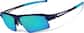 Angle view of Outrider - Wrap-around Sunglasses 1012616 in Blue thumbnail