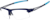 Angle view of Outrider - Wrap-around Sunglasses 1012616 in Blue thumbnail