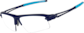 Angle view of Outrider - Wrap-around Sunglasses 1012616 in Blue thumbnail