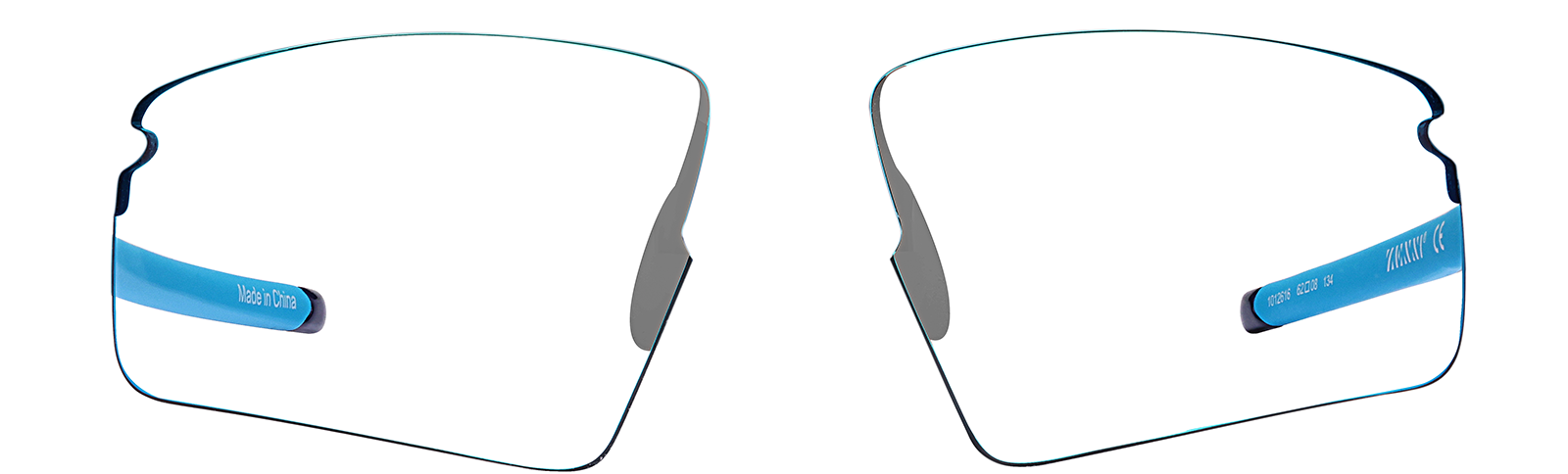 Blue Outrider - Wrap-around Sunglasses #1012616 | Zenni Optical