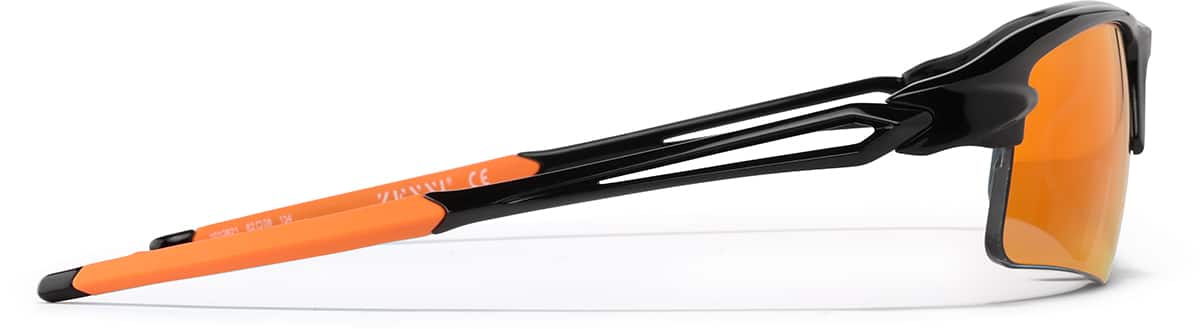 Black Outrider - Wrap-around Sunglasses #1012621 | Zenni Optical