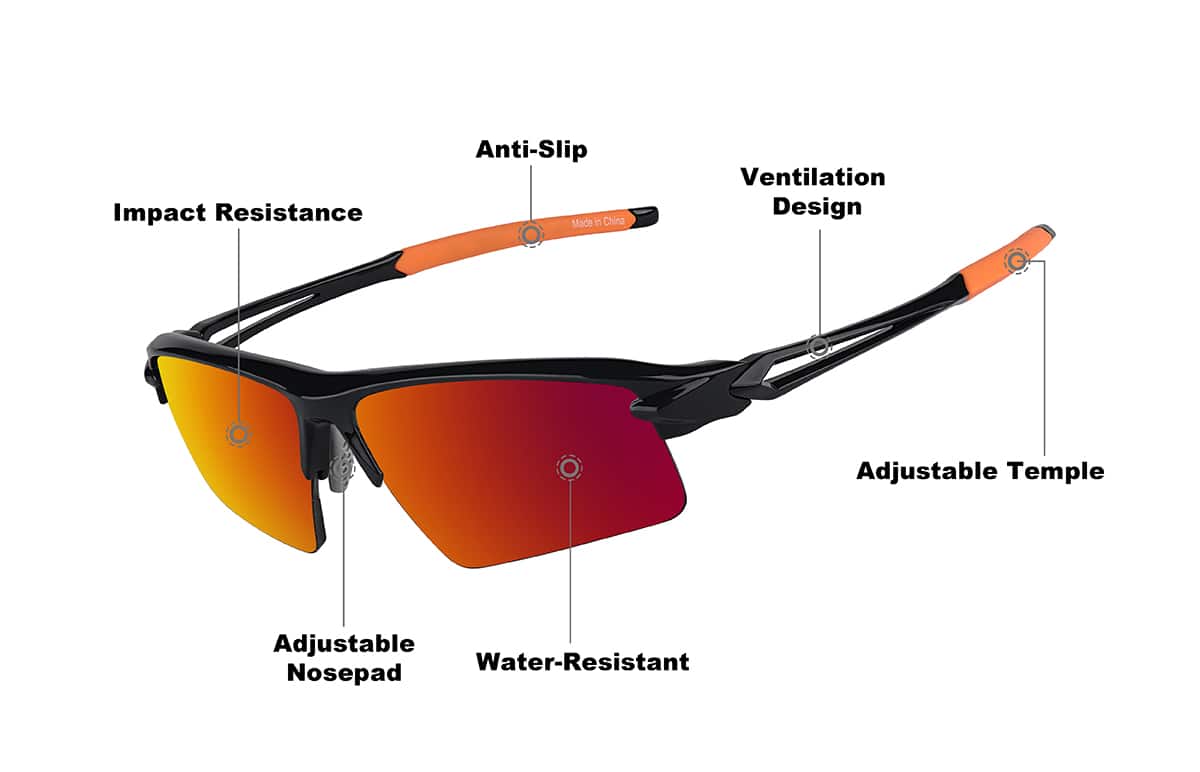 Black Outrider - Wrap-around Sunglasses #1012621 | Zenni Optical