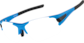 Angle view of Zunnies - Wrap-Around Sunglasses 1012716 in Blue thumbnail