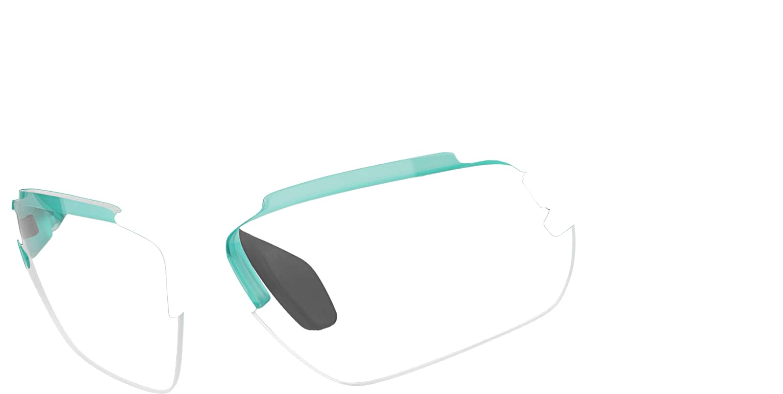 Angle view of Zunnies - Wrap-Around Sunglasses 1012724 in Green