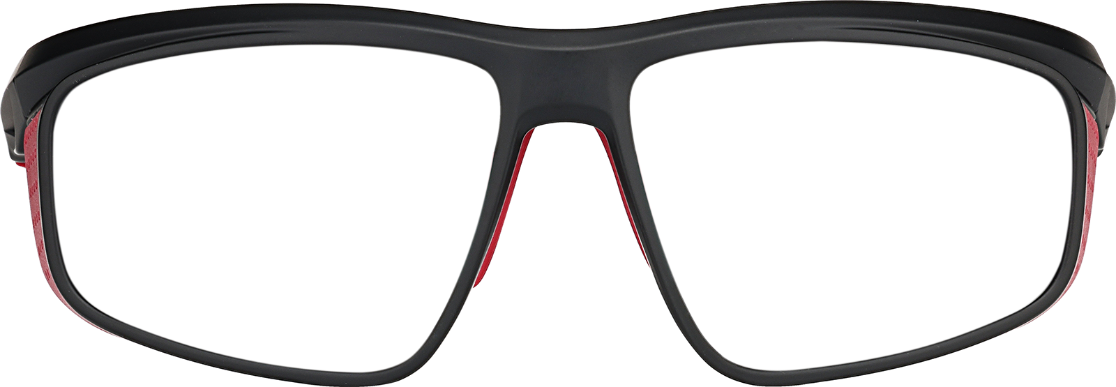 Front view of Zunnies -Wrap-Around Sports Sunglasses 1012821 in Black