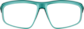 Front view of Zunnies -Wrap-Around Sports Sunglasses 1012854 in Teal thumbnail