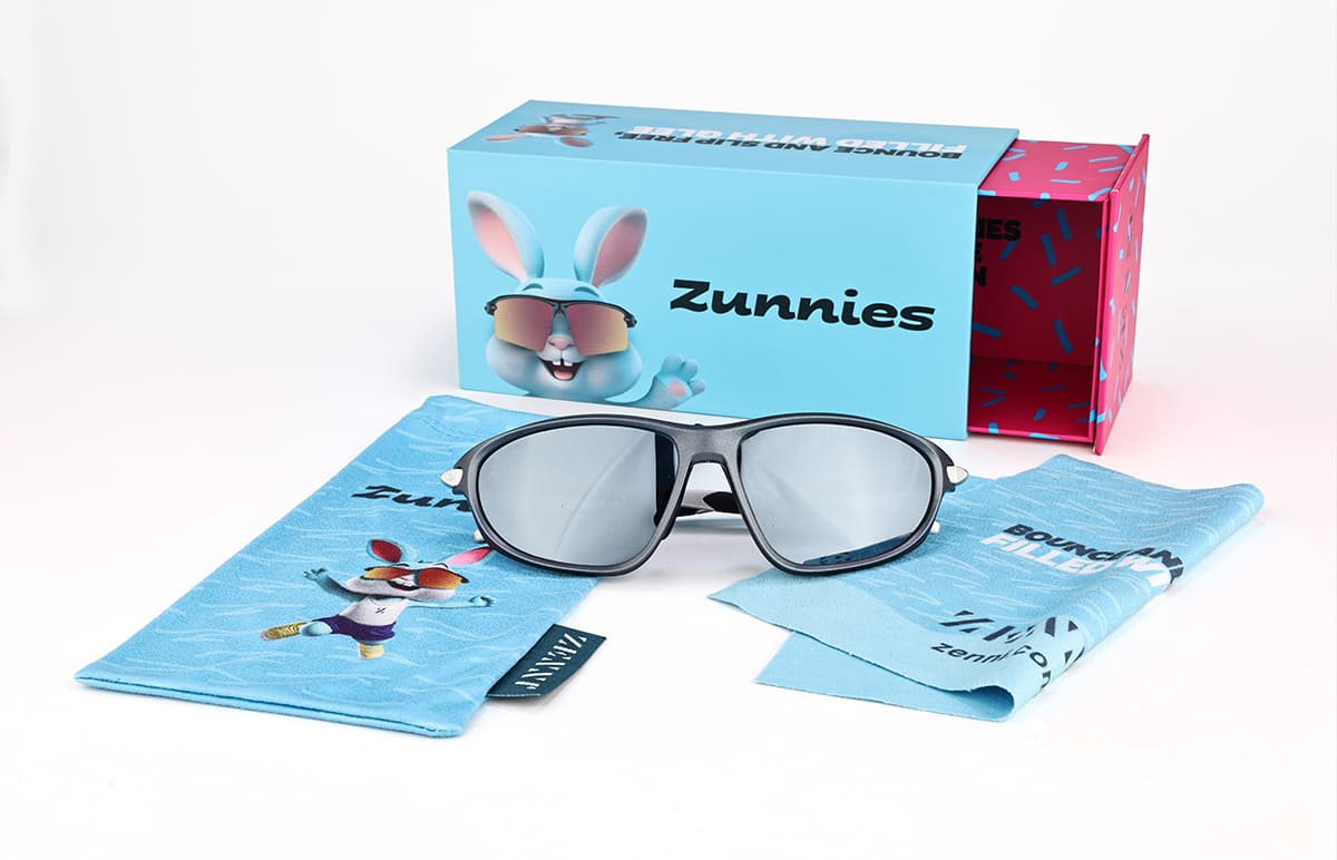 Gray Zunnies -Wrap-Around Sports Sunglasses #1012912 | Zenni