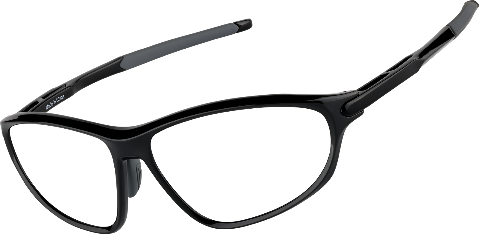 Angle view of Zunnies -Wrap-Around Sports Sunglasses 1012921 in Black