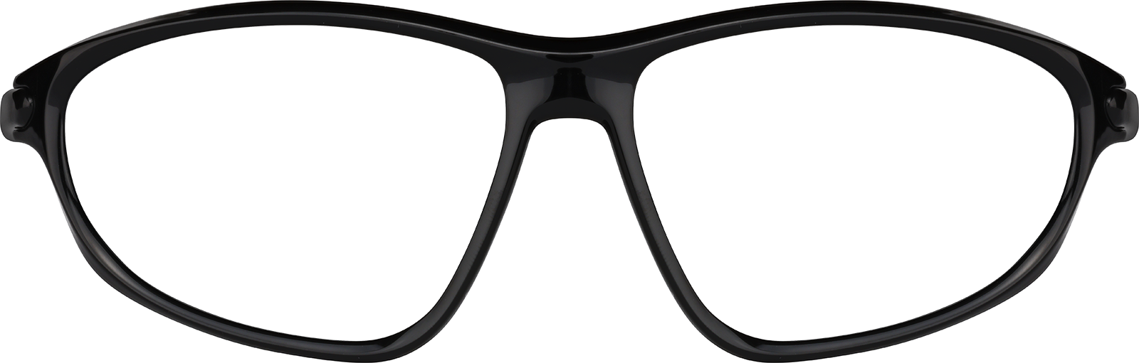 Front view of Zunnies -Wrap-Around Sports Sunglasses 1012921 in Black