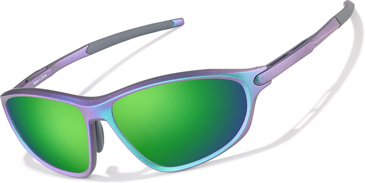 Black Zunnies -Wrap-Around Sports Sunglasses #1012921
