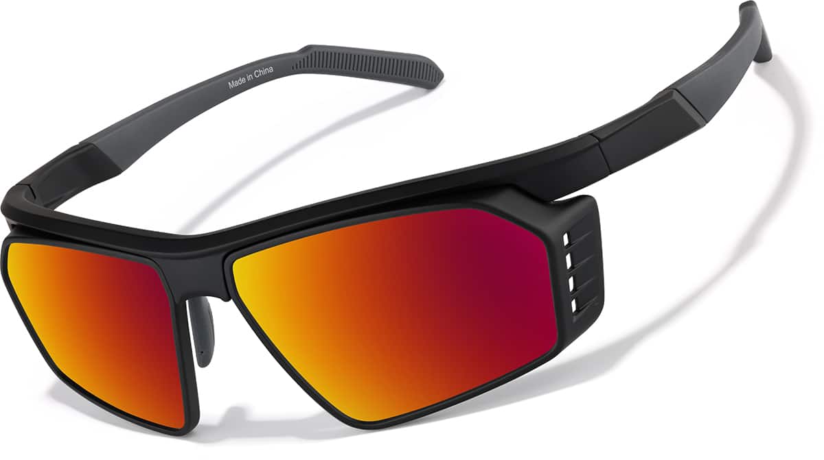 SUN★ White Zunnies - Rectangle Wrap-Around Sunglasses #1010130