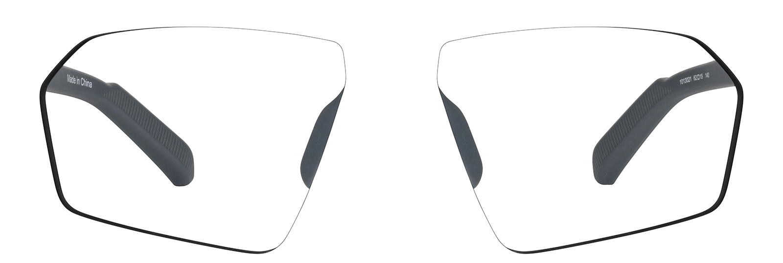 SUN★ White Zunnies - Rectangle Wrap-Around Sunglasses #1010130