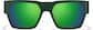 Front view of Zunnies - Rectangle Sunglasses 1013124 in Green thumbnail