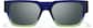 Front view of Zunnies™ - Lentes de Sol rectangulares 1013144 in Azul thumbnail