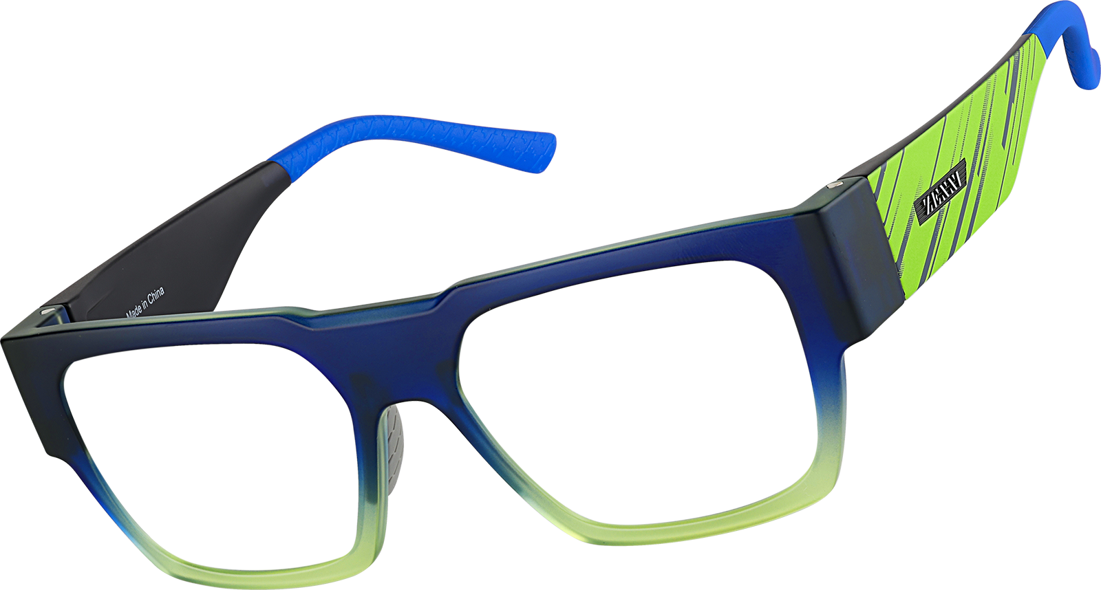 Angle view of Zunnies - Rectangle Sunglasses 1013144 in Blue
