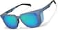 Angle view of Zunnies - Sports Square Sunglasses 1013216 in Blue thumbnail