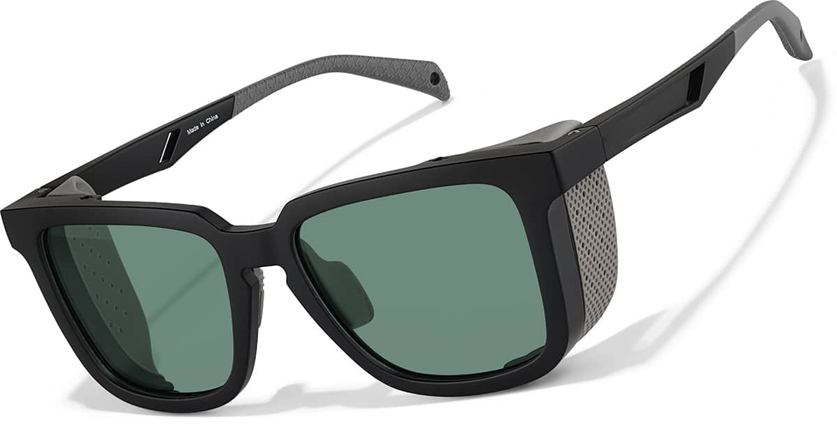 Black Zunnies - Sports Square Sunglasses #1013221 | Zenni Optical