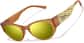 Angle view of Zunnies - Sports Oval Sunglasses 1013315 in Brown thumbnail