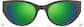 Front view of Zunnies - Lentes de Sol deportivos ojo de gato 1013324 in Verde thumbnail