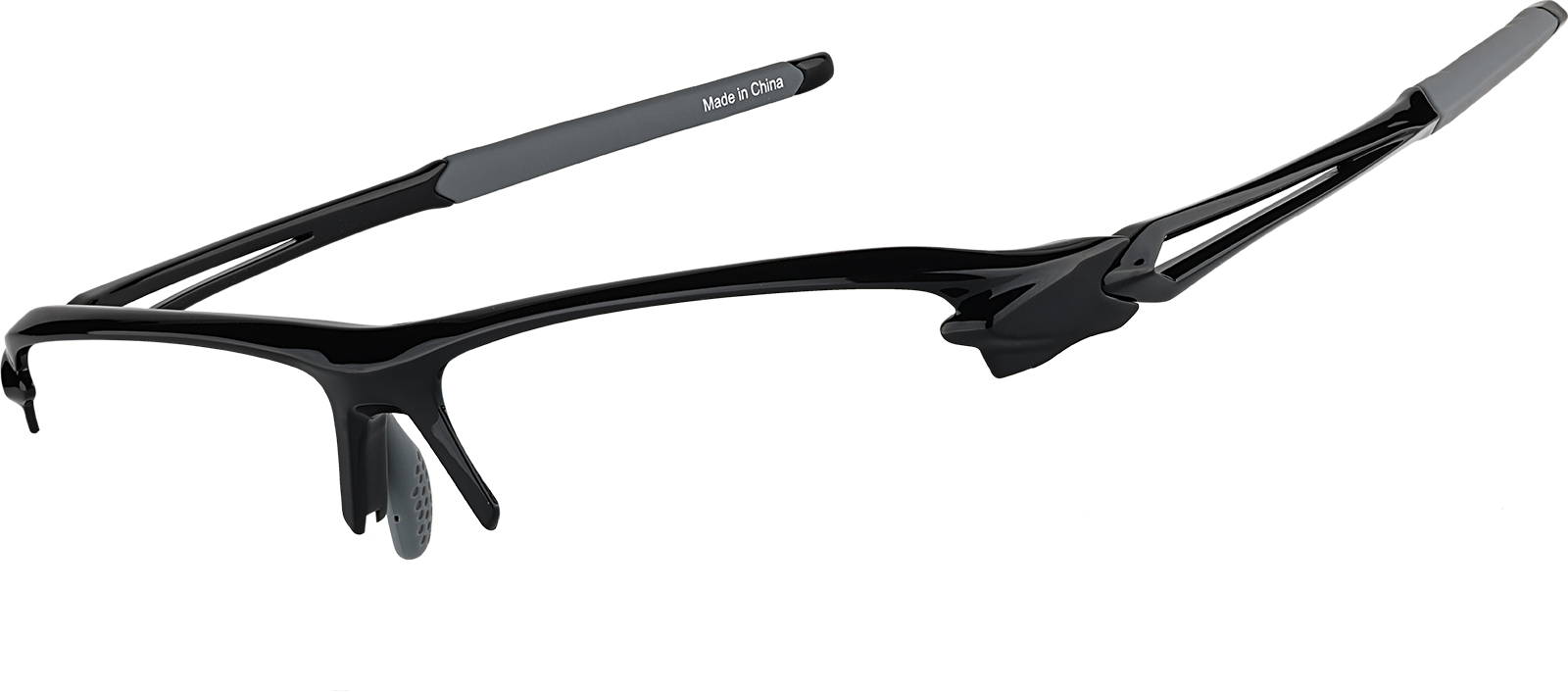 Angle view of Zunnies - Wrap-Around Sunglasses 1013421 in Black