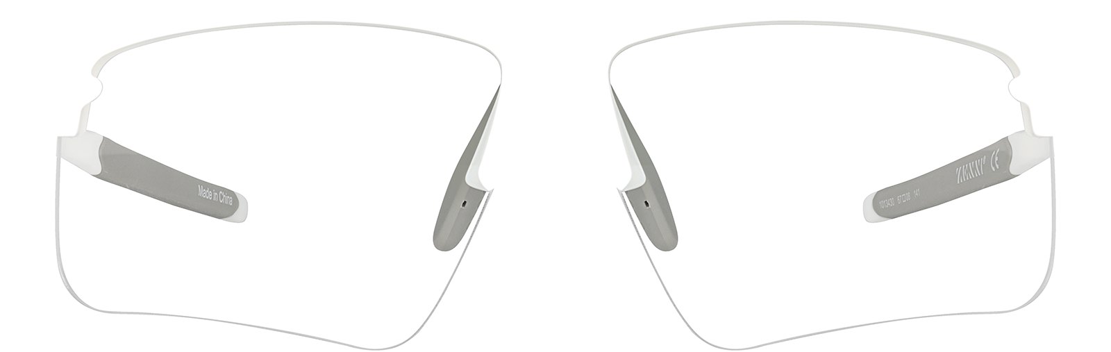 Live Black Friday Deals | White Zunnies - Wrap-Around Sunglasses