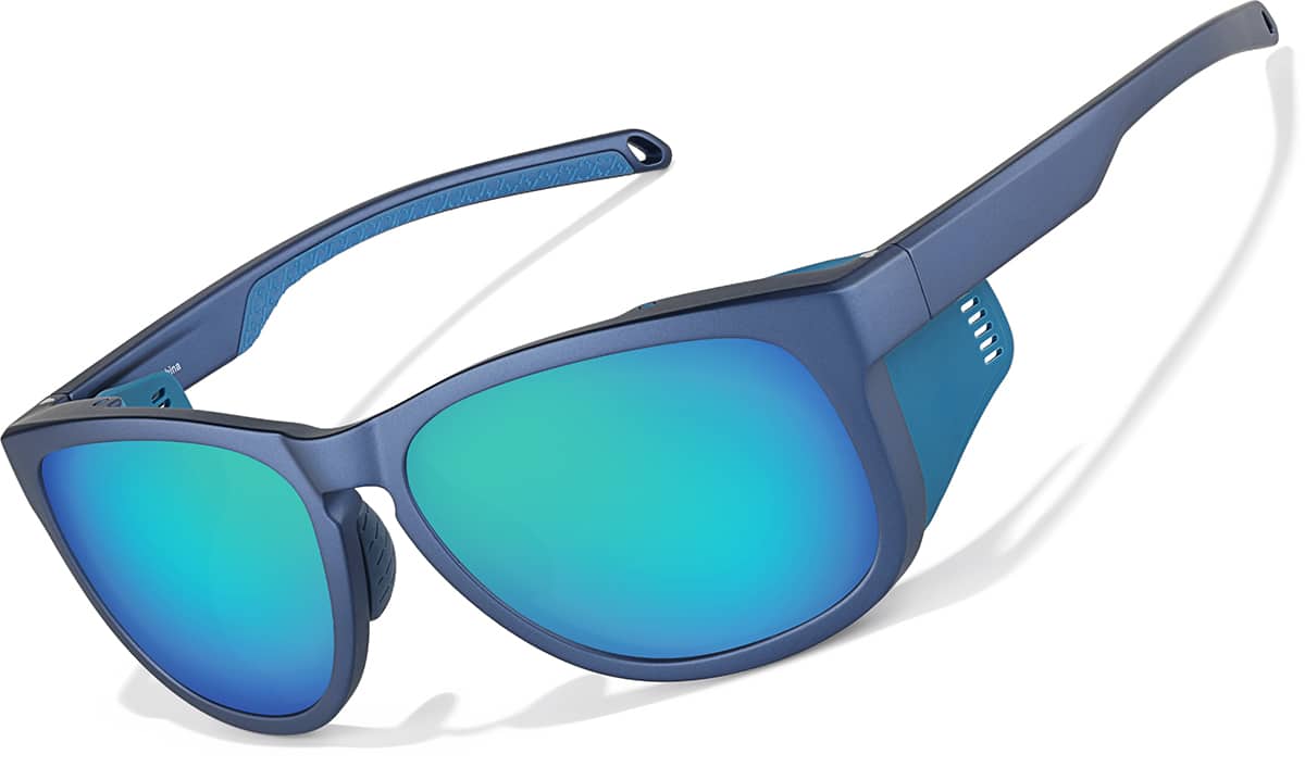 Navy Zunnies - Square Sports Sunglasses #1013616 | Zenni Optical