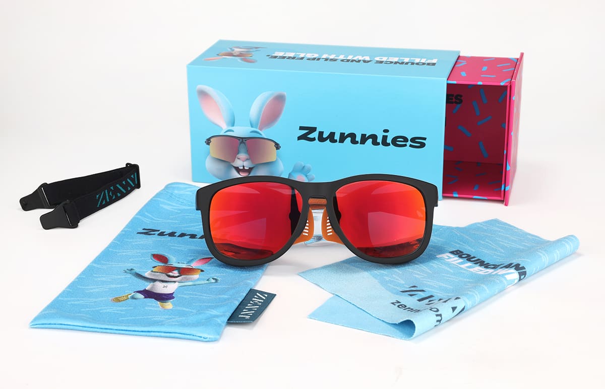 ナズナ G Black Zunnies - Square Sports Sunglasses #1013621 | Zenni Optical