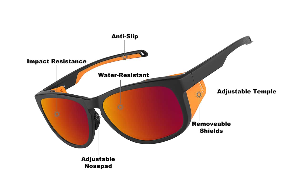 Solnze_88　2/2 Black Zunnies - Square Sports Sunglasses #1013621 | Zenni Optical