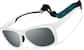 Angle view of Square Sports Sunglasses 1013630 in White thumbnail