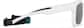 Side view of Square Sports Sunglasses 1013630 in White thumbnail