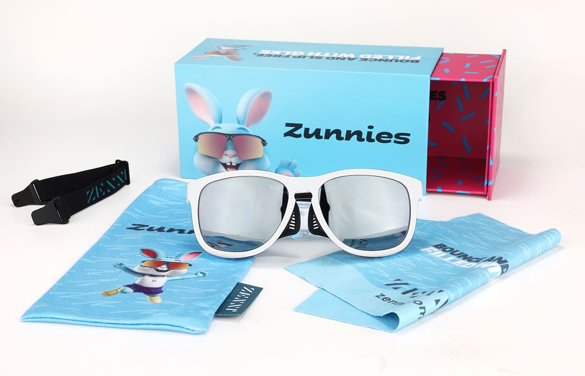 White さま White Zunnies - Square Sports Sunglasses #1013630 | Zenni Optical