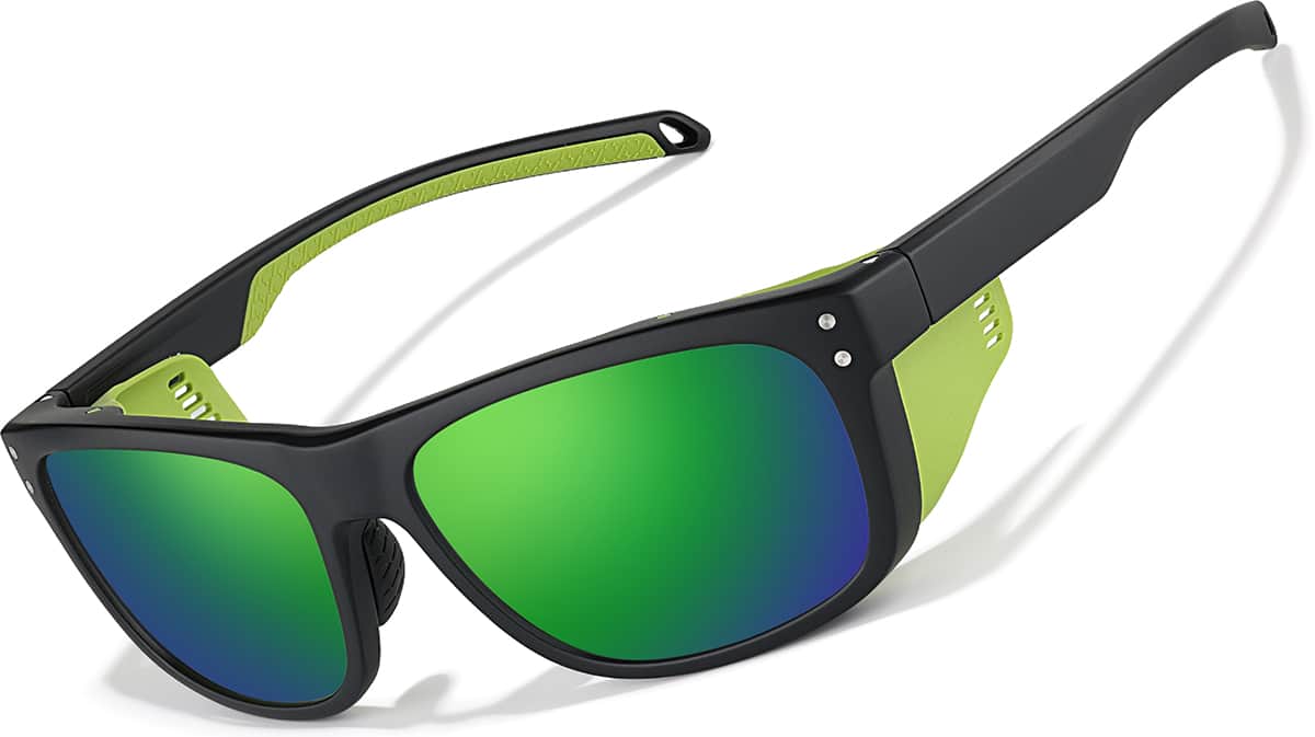 Tortoiseshell Zunnies - Square Sports Sunglasses #1013735 | Zenni