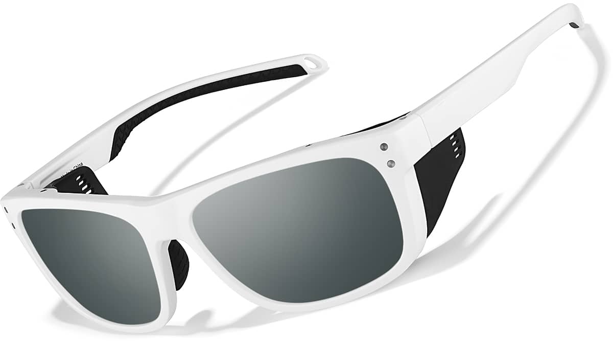 White Zunnies - Square Sports Sunglasses #1013730 | Zenni Optical