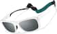 Angle view of Lentes de Sol Deportivas Cuadradas 1013730 in Blanco thumbnail