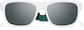 Front view of Lentes de Sol Deportivas Cuadradas 1013730 in Blanco thumbnail