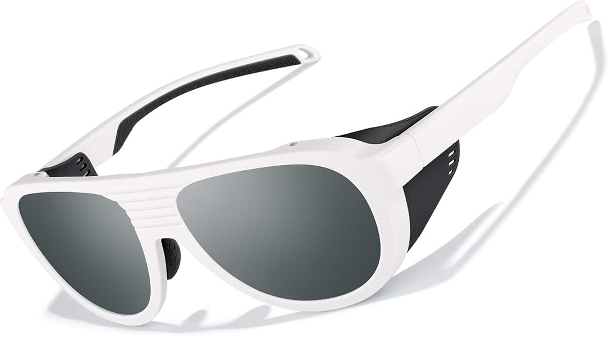 White Zunnies - Aviator Sports Sunglasses #1013830 | Zenni Optical