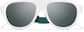 Front view of Zunnies - Aviator Sports Sunglasses 1013830 in White thumbnail