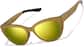 Angle view of Zunnies - Lunettes de soleil de sport à œil de chat 1013915 in Brun thumbnail